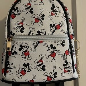 Mickey Mouse Print mini backpack. Like new condition!